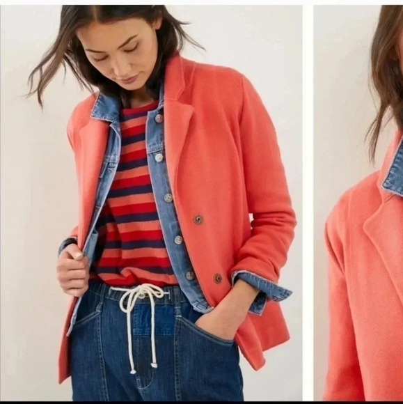Anthropologie Maeve Benni Sweater-Knit Casual Minimalist Style Blazer(XS) - Picture 1 of 11